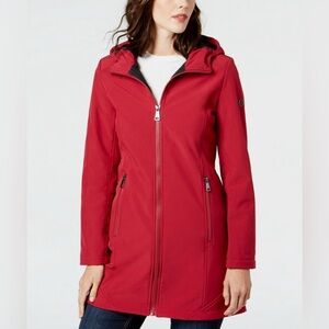 Fur lined hooded Calvin Klein anorak coat